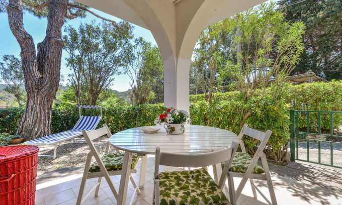 Marmi Apartment | Relax at Villetta Marmi: Oceanfront Apartment with Garden