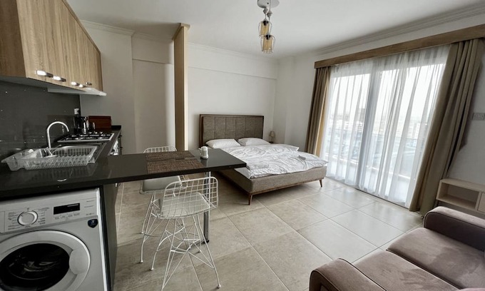 Trikomo Apartment | Studio Flat with Balcony in Cyprus