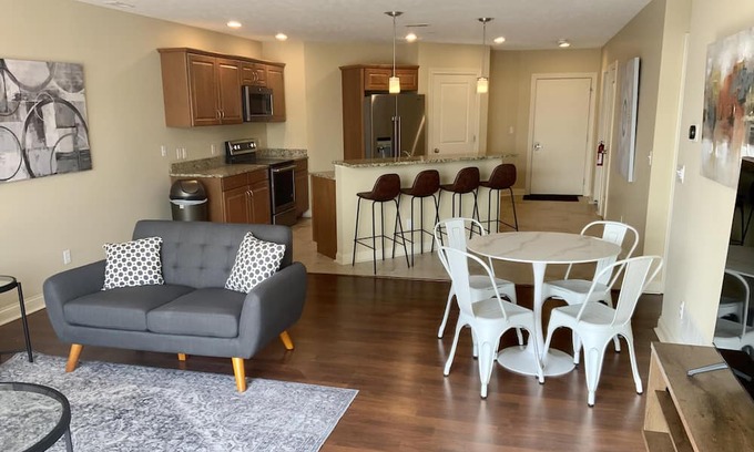 Saint Joseph Apartment | Cozy Downtown Condo with Marina Views, Steps from the Beach
