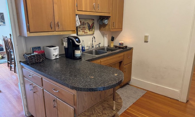 Miller Apartment | Cozy 2-bedroom apartment with WiFi, AC in downtown Miller with rooftop patio.