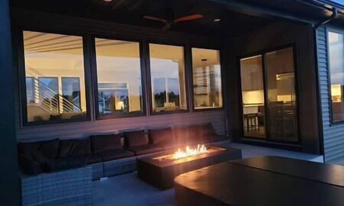 Fennville House | Inviting Vineyard Guest House with Pool & Ocean Views