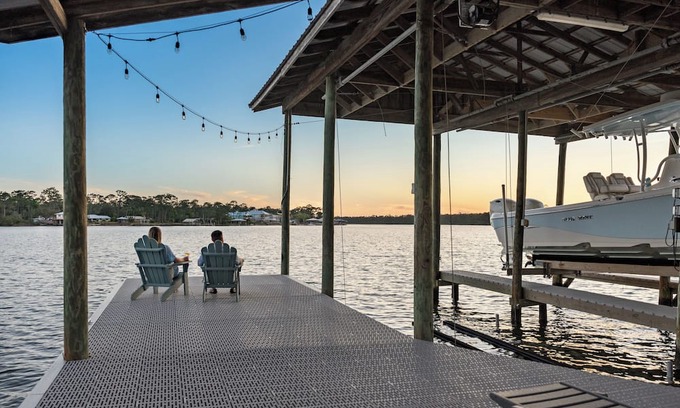 Perdido Beach House | Idyllic Waterfront Oasis with Private Pier & Pet-Friendly