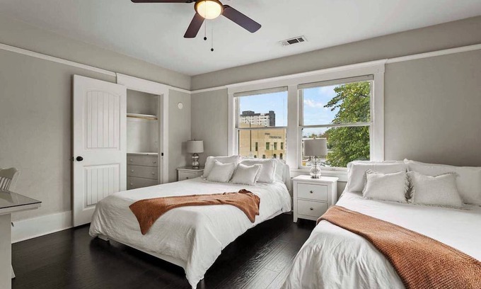 Downtown Riverside House | Pet-Friendly Retreat with Dedicated Workspace & Fenced Yard