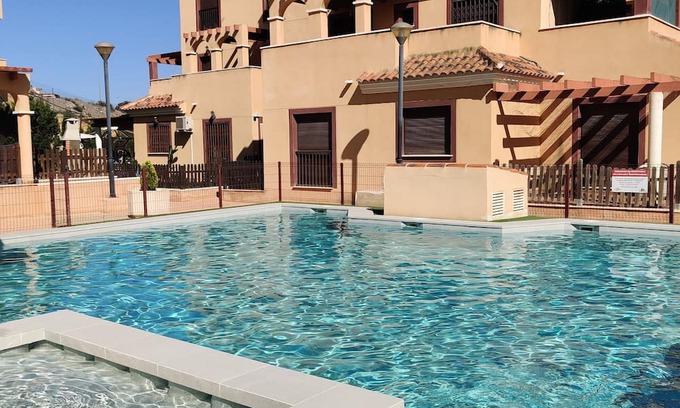 Los Geraeos Apartment | Cozy Apartment for 4 with Shared Pools in Aguilas