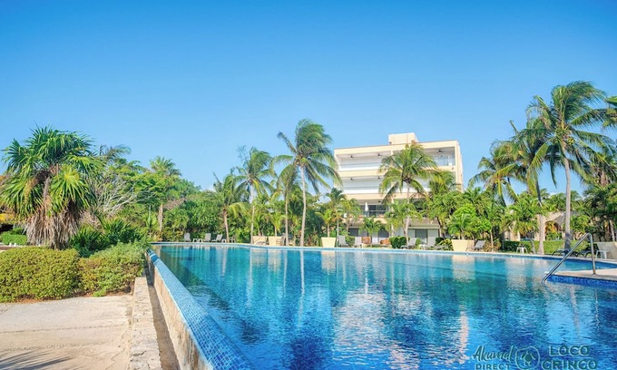 Puerto Aventuras Condo | Oceanfront Penthouse in Puerto Aventuras with Pool & Spa