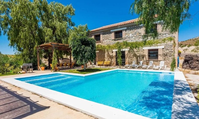 Oria House | Relaxing Retreat: Poolside House in Oria Awaits You