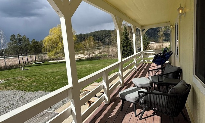Priest River House | Serene Waterfront Cabin on Pend Oreille with Private Cove