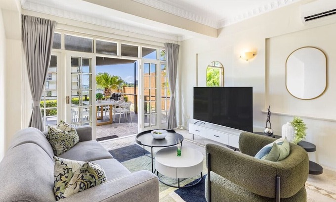 South Brisbane Apartment | Charming European Château with Riverside View & Family-Friendly Amenities