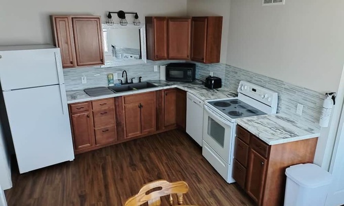 Gibbon Apartment | Unique Stay at a Former Farmers Co-op Near Downtown