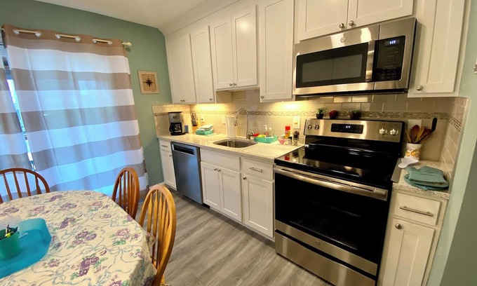 Leeds Point House | Pet-Friendly Retreat Steps from the Beach with Ocean Views