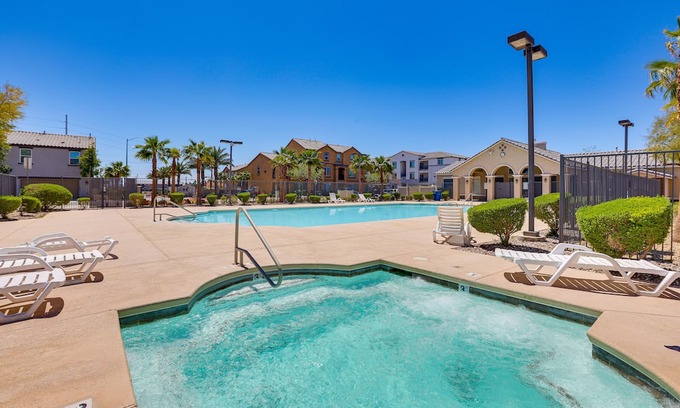 Nellis Air Force Base House | Stylish Retreat with Pool Access, Close to Vegas Attractions
