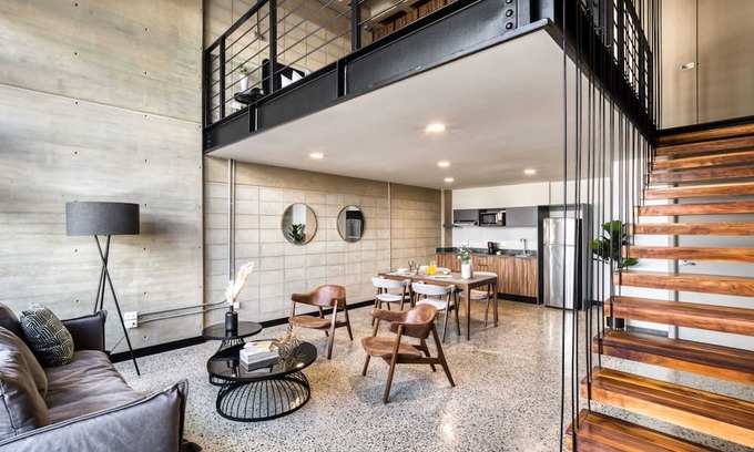 Avenida Revolucion Apartment | Trendy Duplex Loft with Rooftop in Prime Location