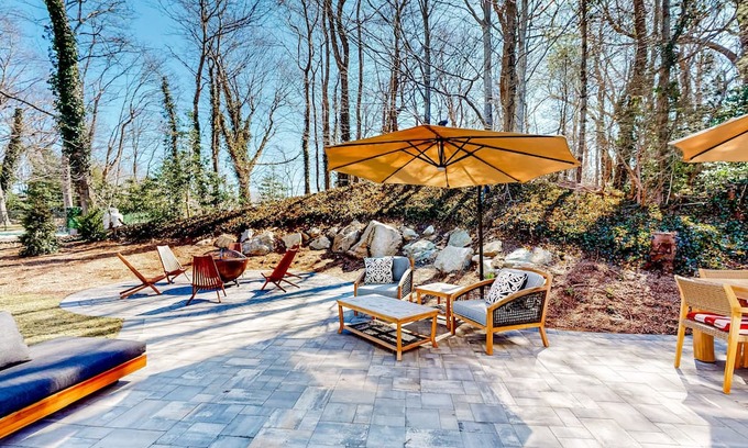 Falmouth House | Stylish Home with Firepit, Grill & Pool Near Beaches