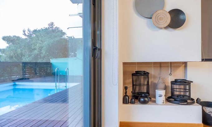 Saronida Apartment | Relaxing Saronida Summer Apt with Private Pool & Ocean View