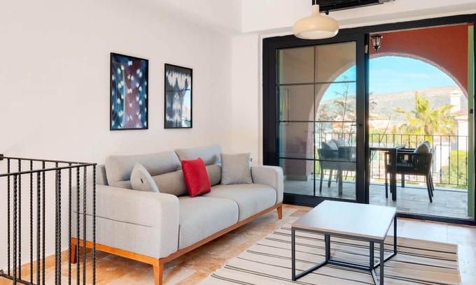 Alacati Apartment | Enjoy a Balcony Retreat with Shared Pool in Alacati