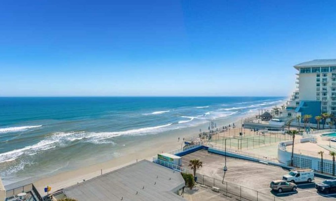 Daytona Beach Condo | Gorgeous 2 BR beach resort literally on the beach w/ breathtaking balcony view