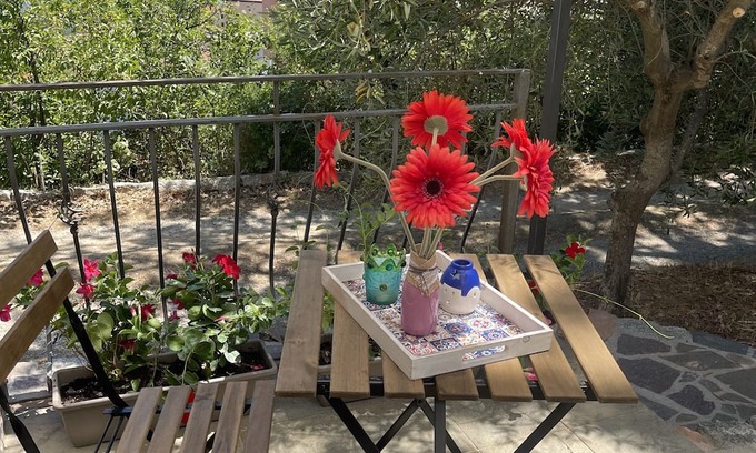 Lanusei Apartment | Escape to Casa Mirto: Garden View Apartment with Kitchen