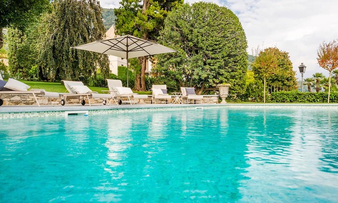 Cannero Riviera Villa | Inviting Villa Magnolia with Pool on Lakeside Promenade