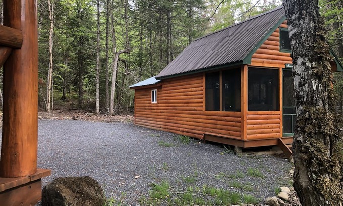 Masardis Cabin | Cozy Log Cabin Retreat by the Aroostook River