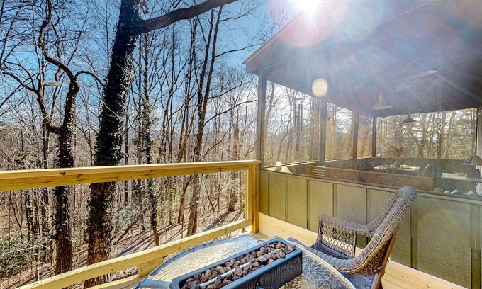 Hayesville Cabin | Pet-Friendly Hillside Cabin with Breathtaking Mountain Views