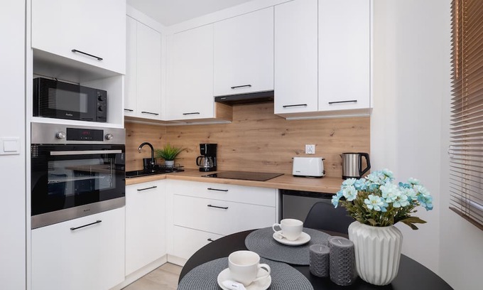 Katowice Apartment | Cozy Studio with Balcony for Remote Work in Katowice