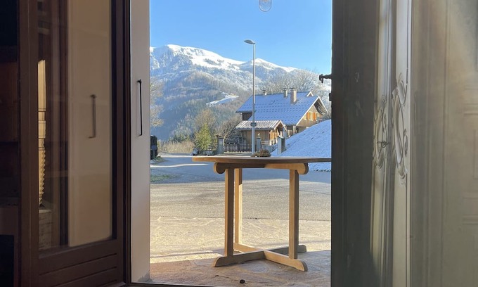 Thones Ski Chalet | Discover Ancienne Ferme: Family-Friendly Retreat with Pool