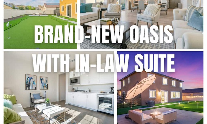 Moreno Valley House | 5b4b Brand-New Oasis with In-Law Suite near UCR / 30+ days