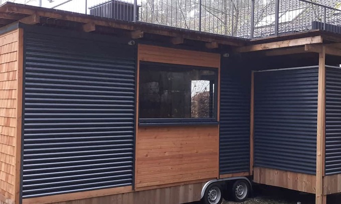Pleinfeld Cabin | Tinyhaus mit Dachterrasse - Waldcamping Brombach