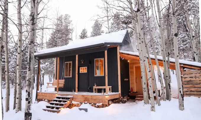 Evergreen House | Tiny House Forest Retreat Cabin with Nordic Sauna Escape