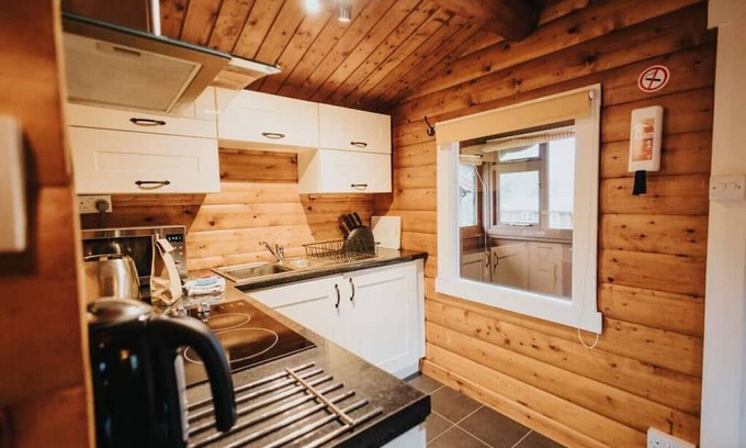 Bronaber Cabin | Cozy 2 Bed Log Cabin in Snowdonia: Pet & Child Friendly