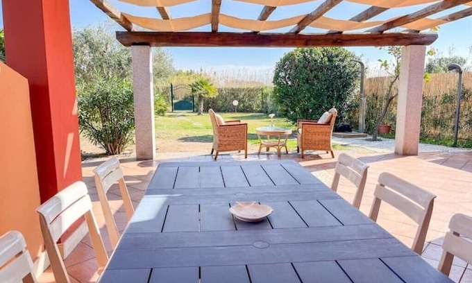 Costa Rei Villa | Seaside Villa with Garden, BBQ & Ocean Views Awaits You