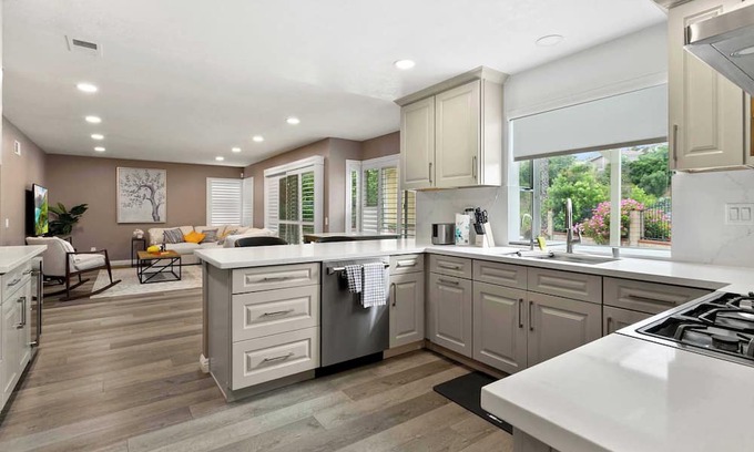 West Covina House | Inviting Hillside Retreat with Kitchen & Pet-Friendly Perks