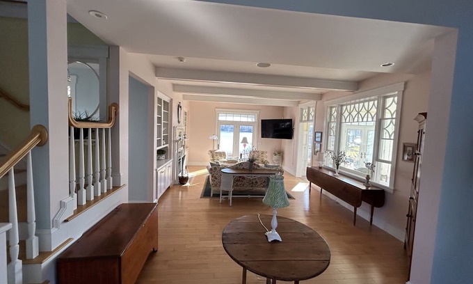 Newcastle House | Prime Harbor Side Retreat Steps from Damariscotta River
