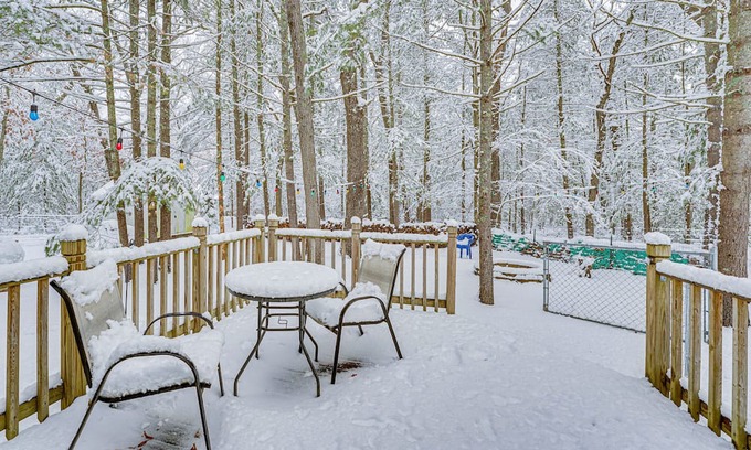 Baldwin Cabin | Inviting Baldwin Cabin with Fenced Yard and Fire Pit