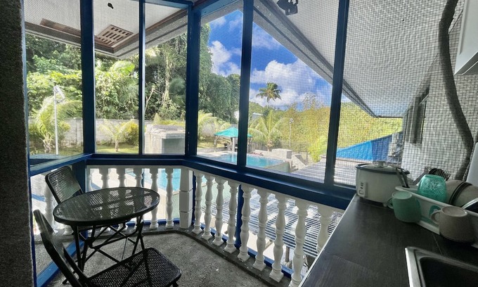 Koror Apartment | Ngermid Oasis: Cozy Studio with Kitchenette & Pool View