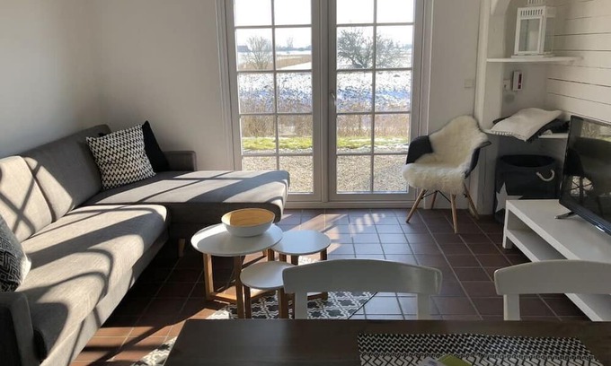 Wasserkoog Apartment | Discover Comfort at the Old Sea Dike Vacation Home