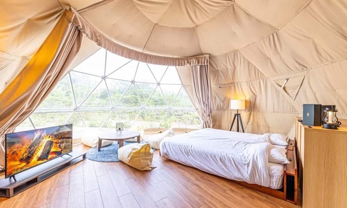 Shima RV Rental | Deluxe Dome Room with Kitchen & Grill in Shima City