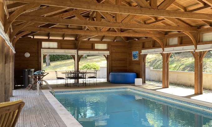 Terrasson-la-Villedieu House | Relax at Villa Saint-Amour with Ocean Views and Pool Access