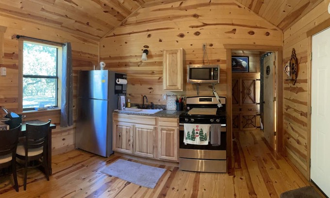 Johnson City Cabin | Cozy Cabin Retreat Surrounded by Vineyards and Parks