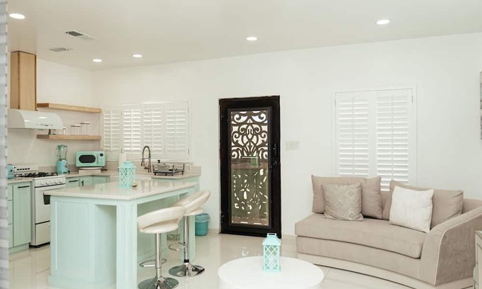 Juarez Municipality Apartment | Elegant Loft Retreat with Heated Pool and Spa Access