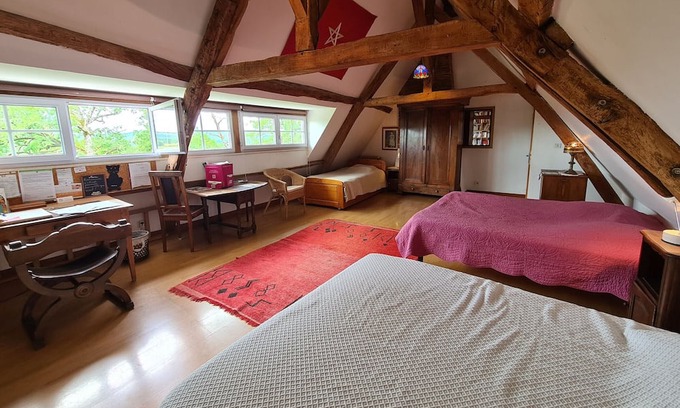 Le Pechereau Bed & Breakfast | Cozy Guestroom Le Pêchereau with Kitchen for 5 Guests