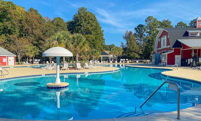 Carolina Forest House | Sunlit Retreat with Pool, Gym & Ocean Views - 10/10 Rated