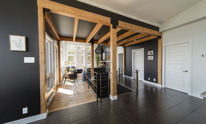 Saint-Joseph-de-la-Rive Ski Chalet | Discover Le Contemporain Charlevoix: Spa, River & Serenity