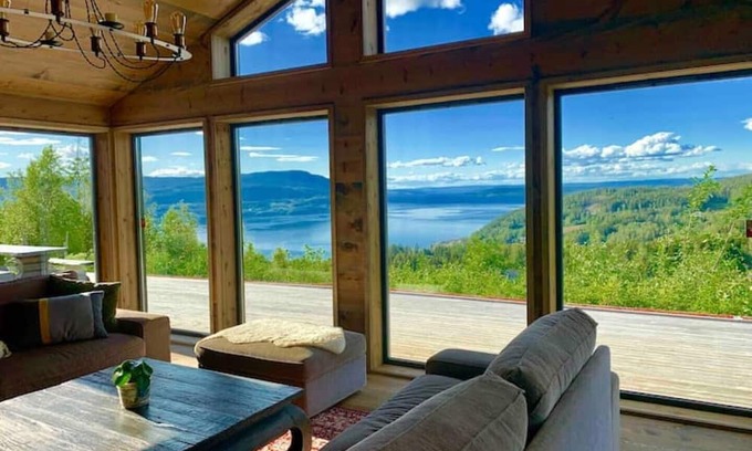 Hurdal Municipality Cabin | Villa Panorama - The Majestic Fjord