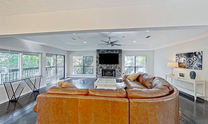 Gunter Afs House | Beautiful Pond View Home with Two Porches & Top Reviews
