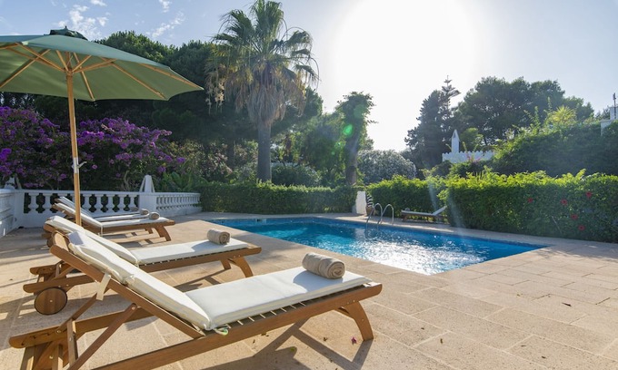 Mahon Villa | Discover Villa 'Es Patrons': Mountain View & Pool Amenities