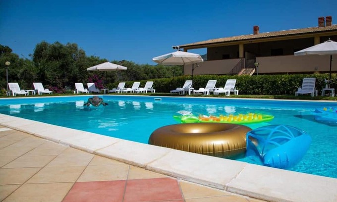 Torrenova Apartment | Apartment "Costa Tirrena 1" with Sea View & Shared Pool