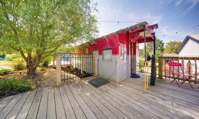 Adrian Furnace Apartment | 'Red NY Central,' Converted Railcar in DuBois!