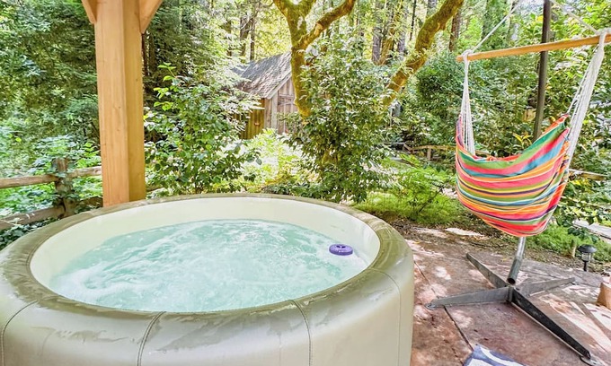 Soquel Cabin | The Coastal Redwood Cabin - Peaceful, serene, with private creek! Dog OK!