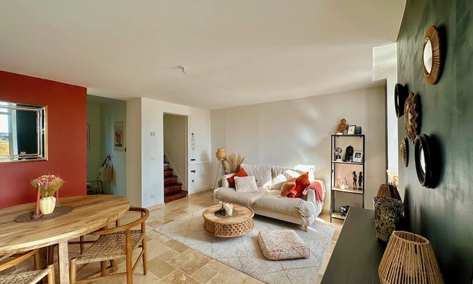 Samois-sur-Seine House | Charming house with garden&BBQ ideal for family and telework-10min from Fontainebleau